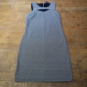 Topshop Geo Polka Dot Dress W/ Front Keyhole Size 8